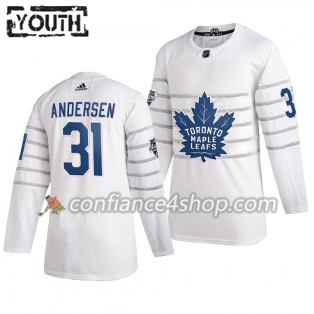 Adidas Maillot de Hockey Toronto Maple Leafs Frederik Andersen 31 Blanc 2020 NHL All-Star Authentic - Enfant